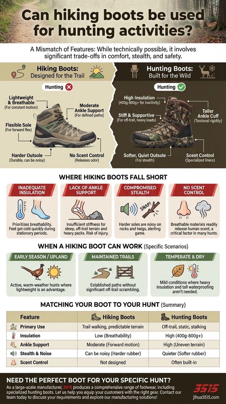 Gli scarponi da trekking possono essere usati per attività di caccia? Valutare i compromessi per la tua caccia Guida Visiva