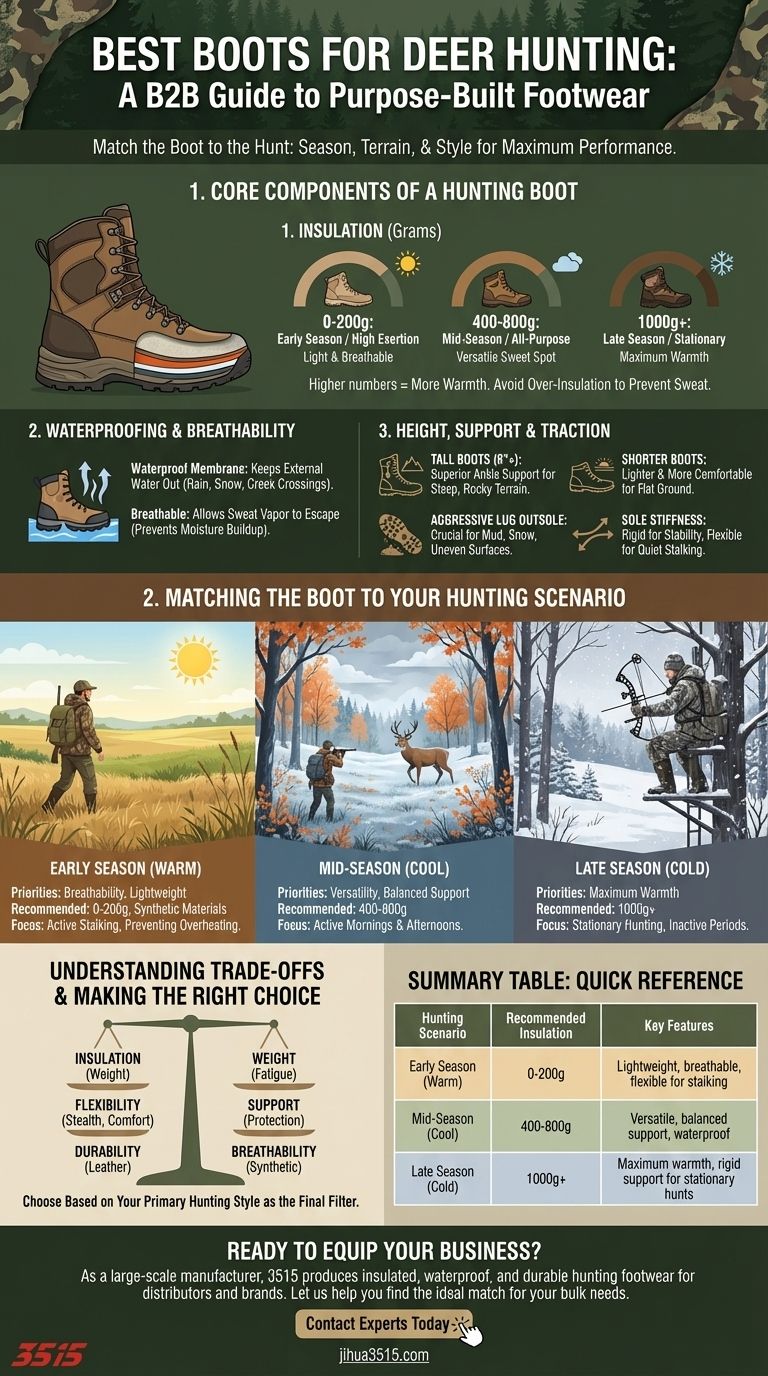 ¿Qué tipo de botas son mejores para la caza del ciervo? Adapta tus botas a tu caza Guía Visual