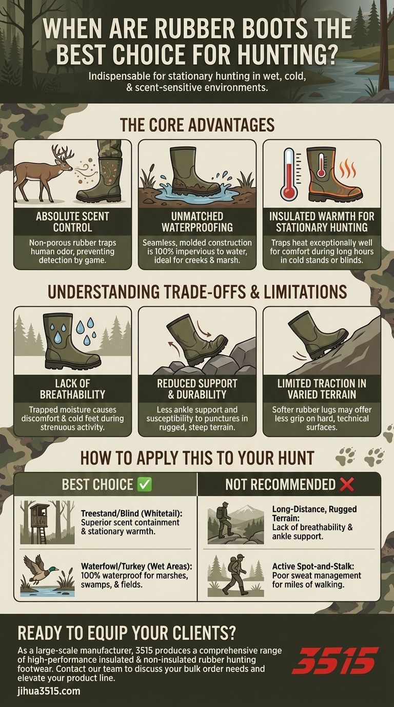 In quali scenari di caccia gli stivali di gomma sono la scelta migliore? Massimizza la furtività e l'asciugatura per la tua caccia Guida Visiva