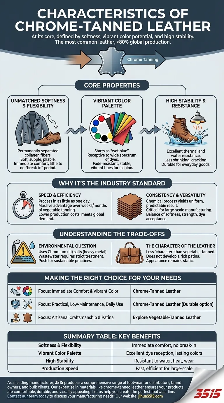 Quelles sont les caractéristiques du cuir tanné au chrome ? Douceur, couleur et durabilité inégalées Guide Visuel