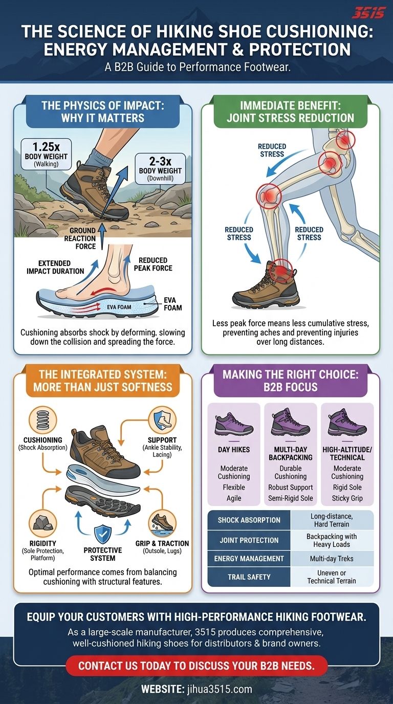 Warum ist Dämpfung in Wander- oder Trekkingschuhen wichtig? Unerlässlich für Gelenkschutz & Energiemanagement Visuelle Anleitung