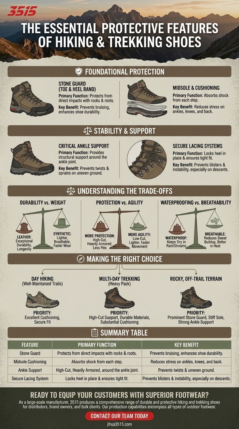 Welche Schutzmerkmale sollten Wander- oder Trekkingschuhe haben? Ein Leitfaden für sicheres & stabiles Schuhwerk Visuelle Anleitung