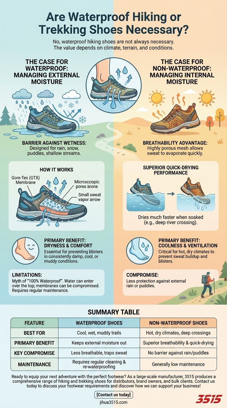 Sind wasserdichte Wander- oder Trekkingschuhe notwendig? Der ultimative Leitfaden zur Auswahl des richtigen Schuhwerks Visuelle Anleitung
