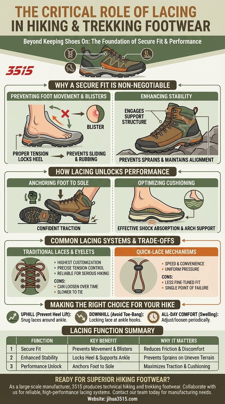 Quel rôle le laçage joue-t-il dans les chaussures de randonnée ou de trekking ? Sécurisez votre ajustement pour des performances maximales sur les sentiers Guide Visuel
