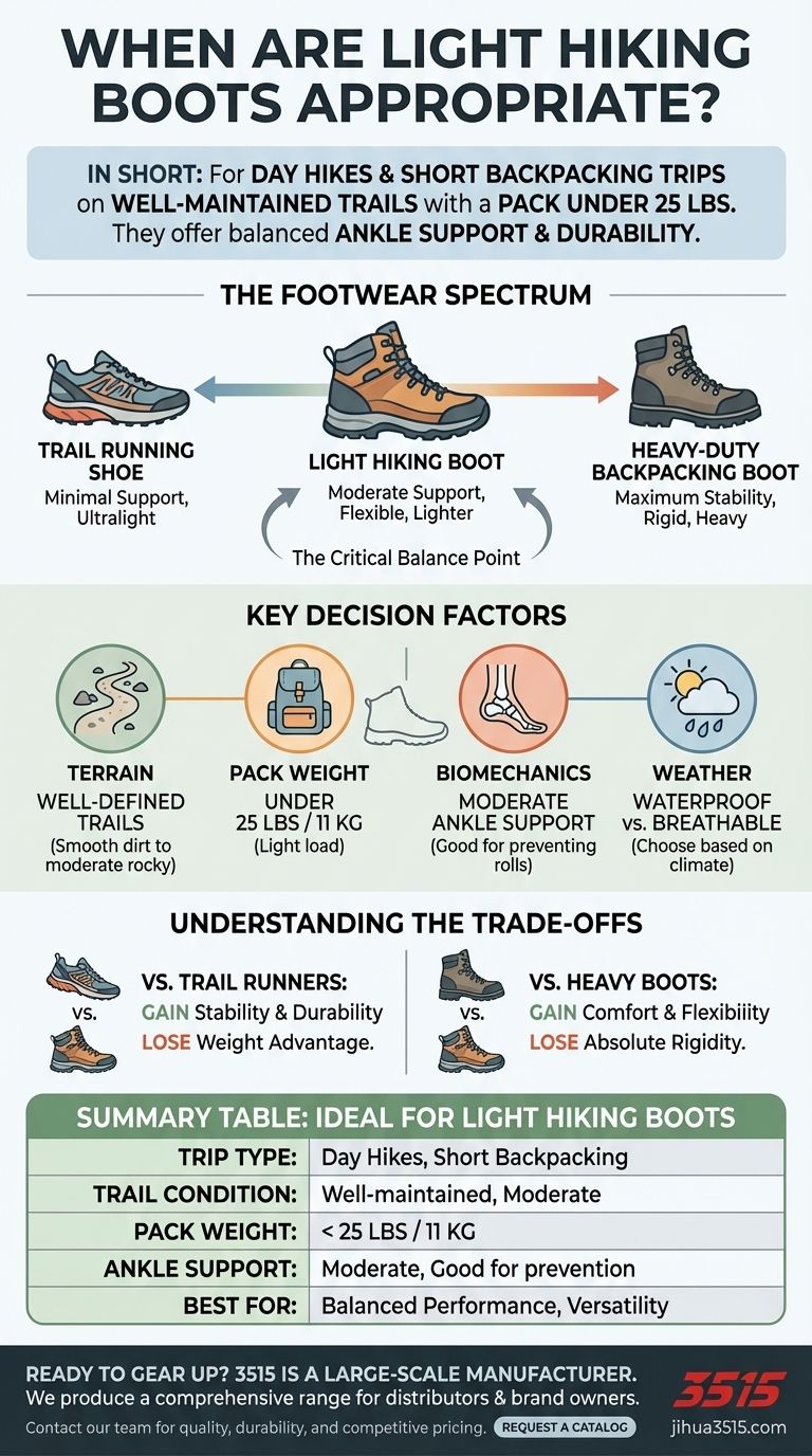 Wann sind leichte Wanderschuhe angebracht? Die perfekte Wahl für Tageswanderungen und leichte Lasten Visuelle Anleitung