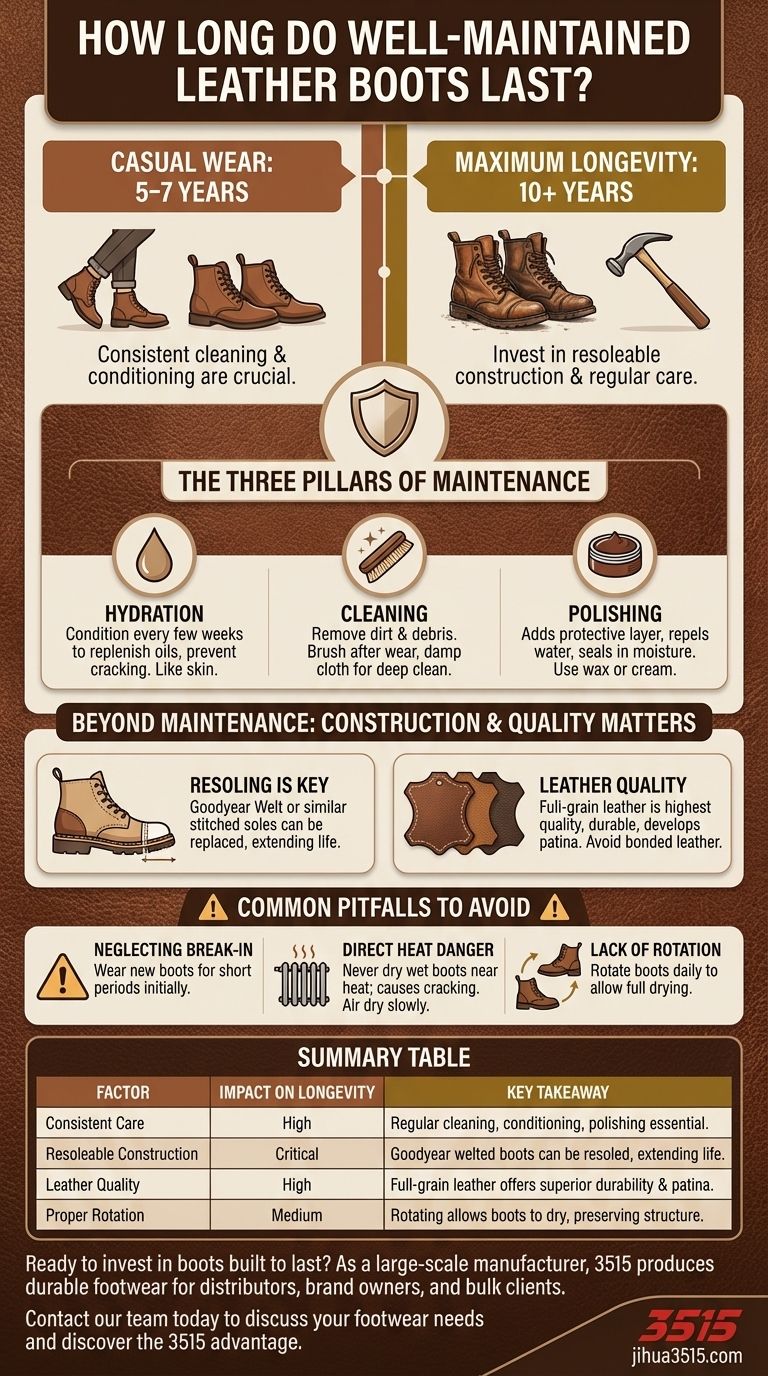 How long can a well-maintained pair of leather boots last? Achieve Decades of Wear with Proper Care Visual Guide