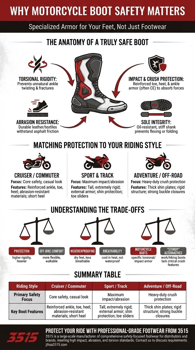 Perché la sicurezza è importante nella scelta degli stivali da moto? La tua guida essenziale alla protezione di piedi e caviglie Guida Visiva