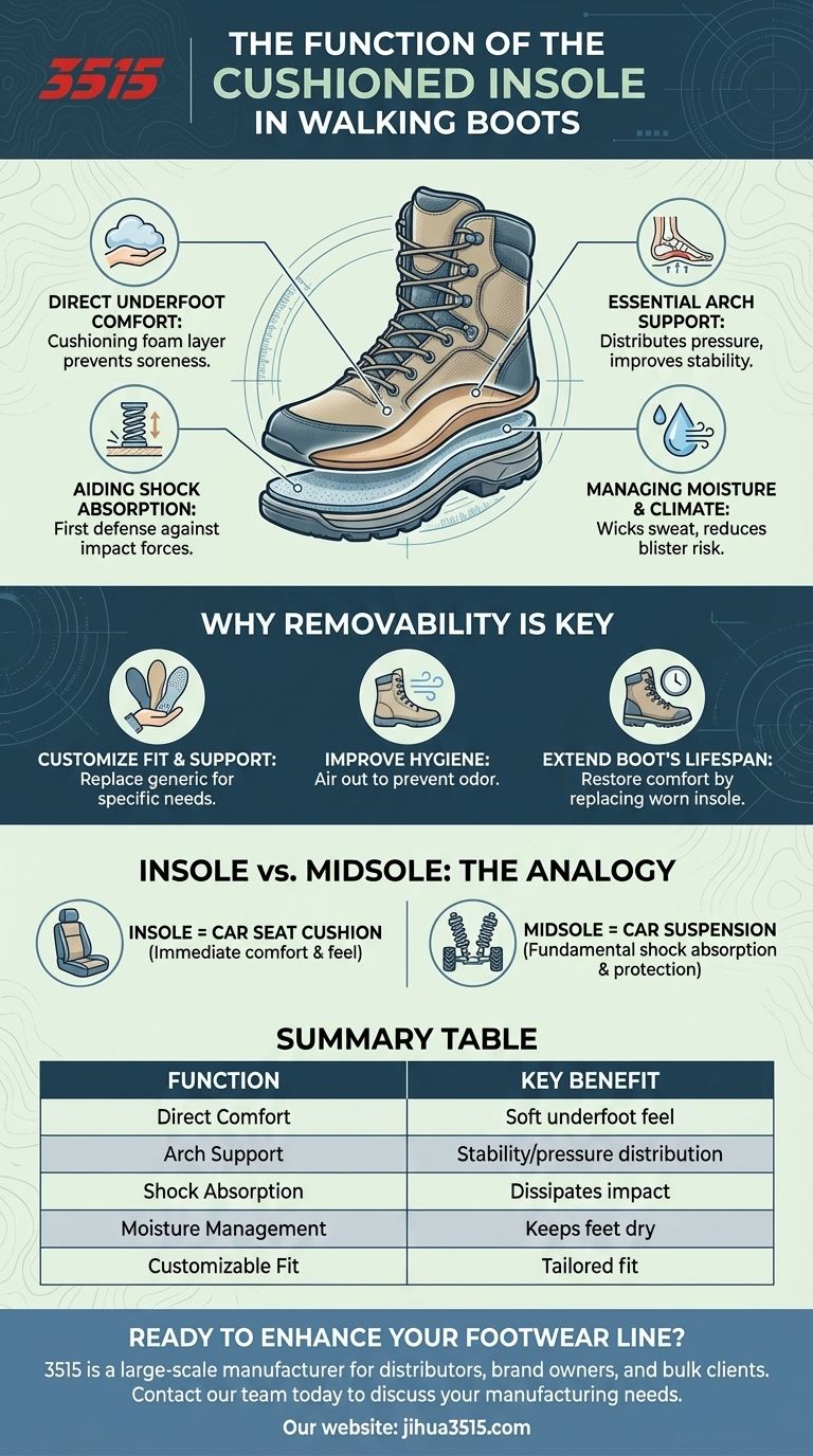 Was ist die Funktion der gepolsterten Innensohle in Wanderschuhen? Ultimativer Komfort & Halt Visuelle Anleitung