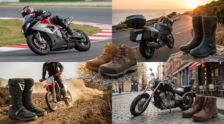 ¿Cómo deben alinearse las botas de moto con el estilo de conducción? Adapta tus botas a tu conducción para máxima seguridad y comodidad.