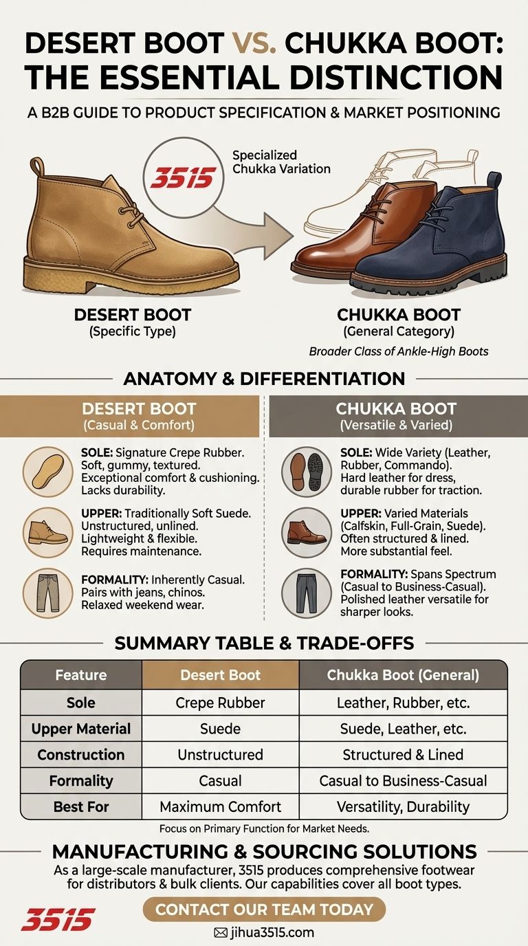 Wie unterscheiden sich Desert Boots von normalen Chukka Boots? Erklärung der Hauptunterschiede Visuelle Anleitung
