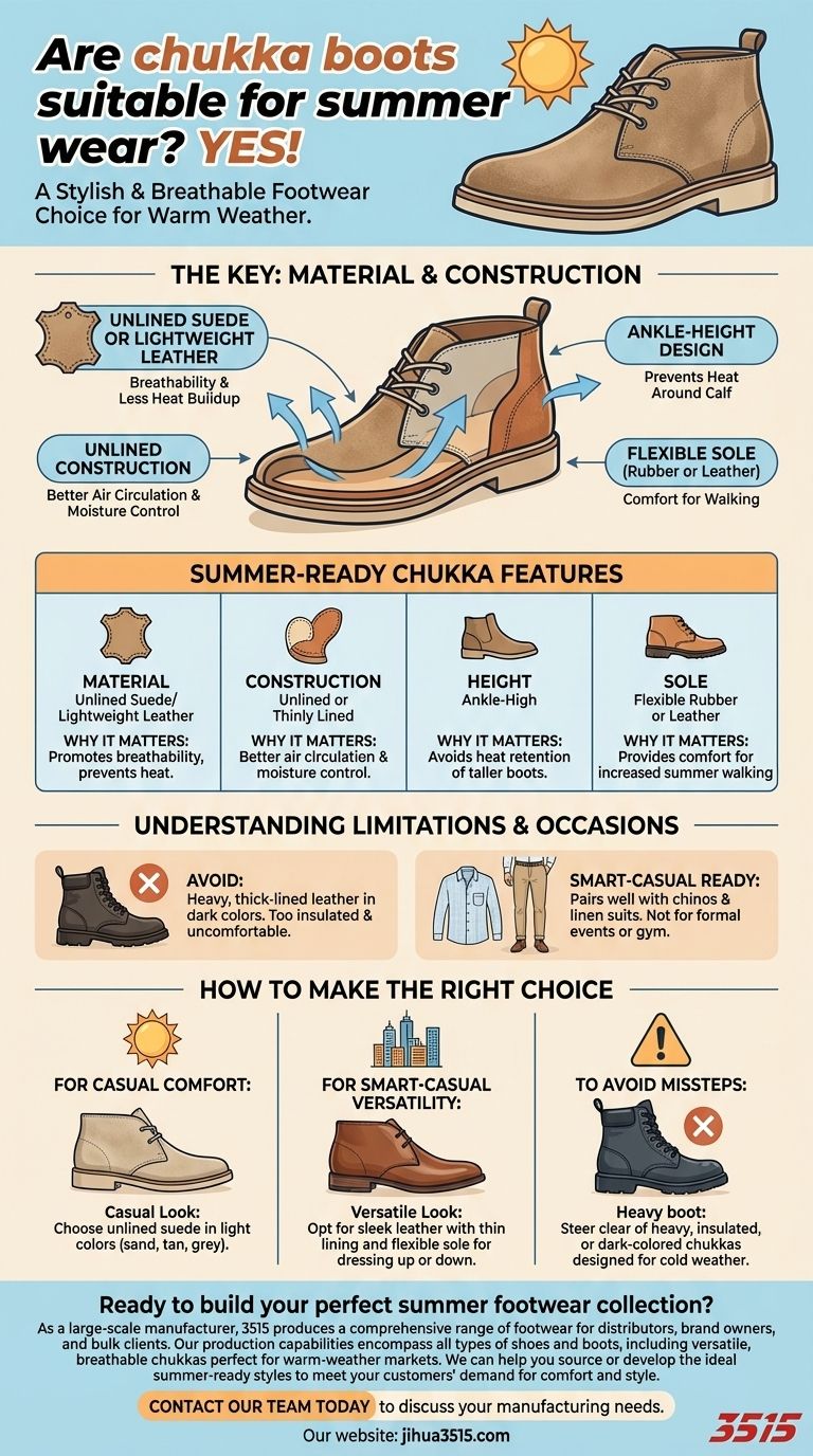 ¿Son las botas chukka adecuadas para el verano? Una guía para mantenerse fresco y con estilo Guía Visual