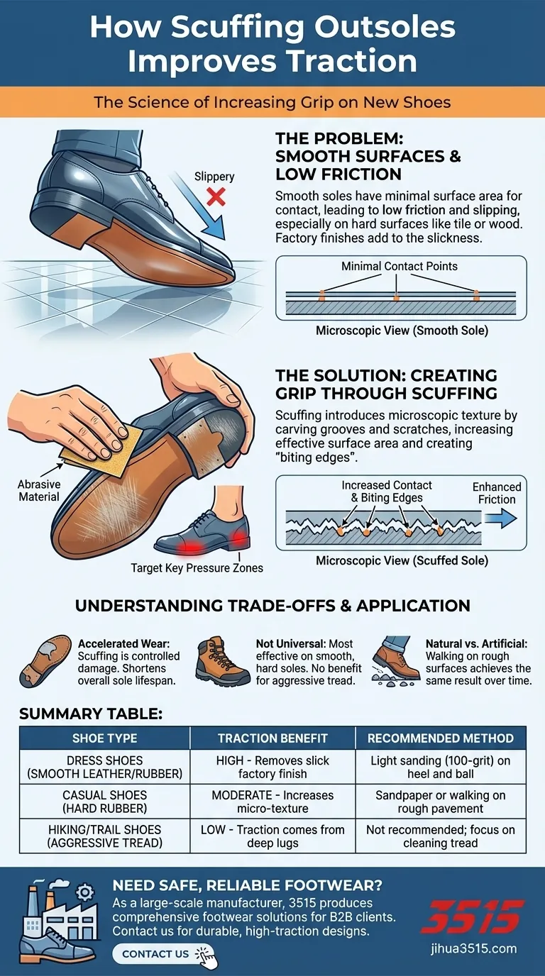 ¿Cómo puede raspar las suelas de los zapatos mejorar la tracción? Evite resbalones con física simple. Guía Visual