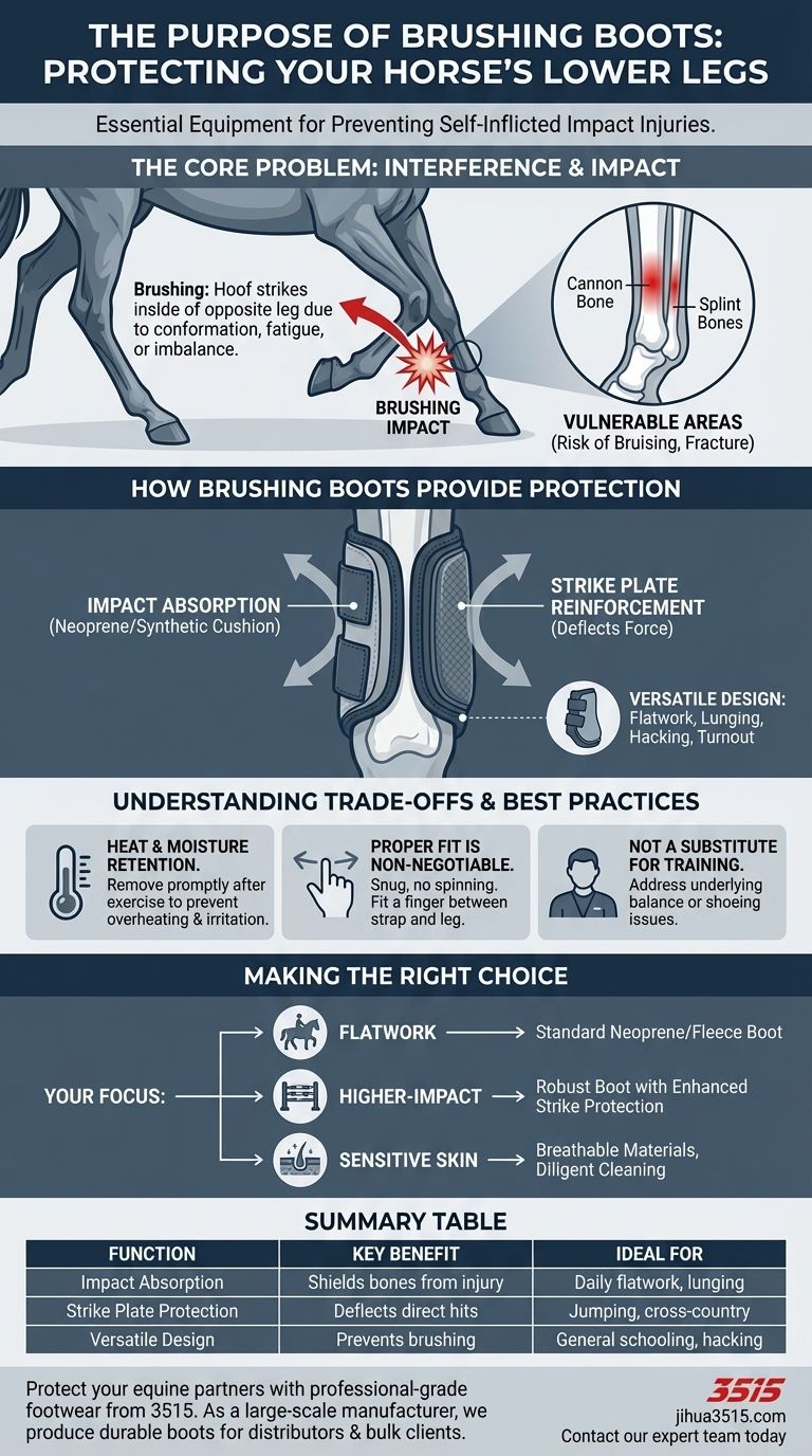 말 부츠의 목적은 무엇인가요? 말 다리를 위한 필수 보호 시각적 가이드