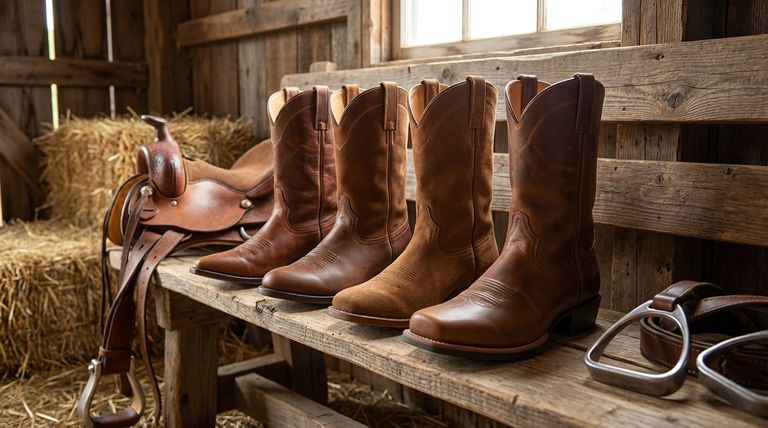 Que formatos de bico estão disponíveis para botas de montaria ocidentais e como afetam o conforto? Encontre o seu ajuste perfeito