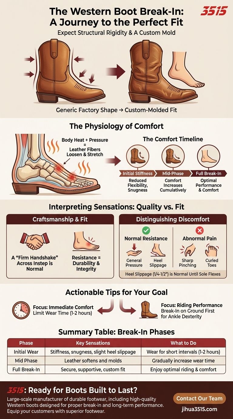¿Qué deben esperar los jinetes durante el período de rodaje de las nuevas botas de montar Western? Una guía para lograr un ajuste personalizado Guía Visual