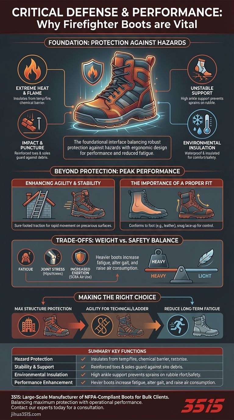 Por que as botas de bombeiro são importantes para os bombeiros? Um equilíbrio crítico entre segurança e desempenho Guia Visual