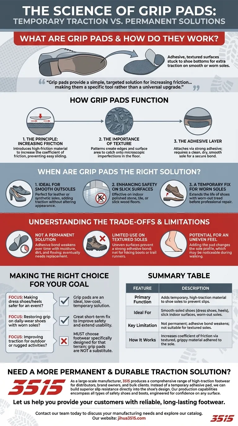 Qu'est-ce qu'un patin antidérapant et comment fonctionne-t-il ? Un guide simple pour améliorer l'adhérence des chaussures Guide Visuel
