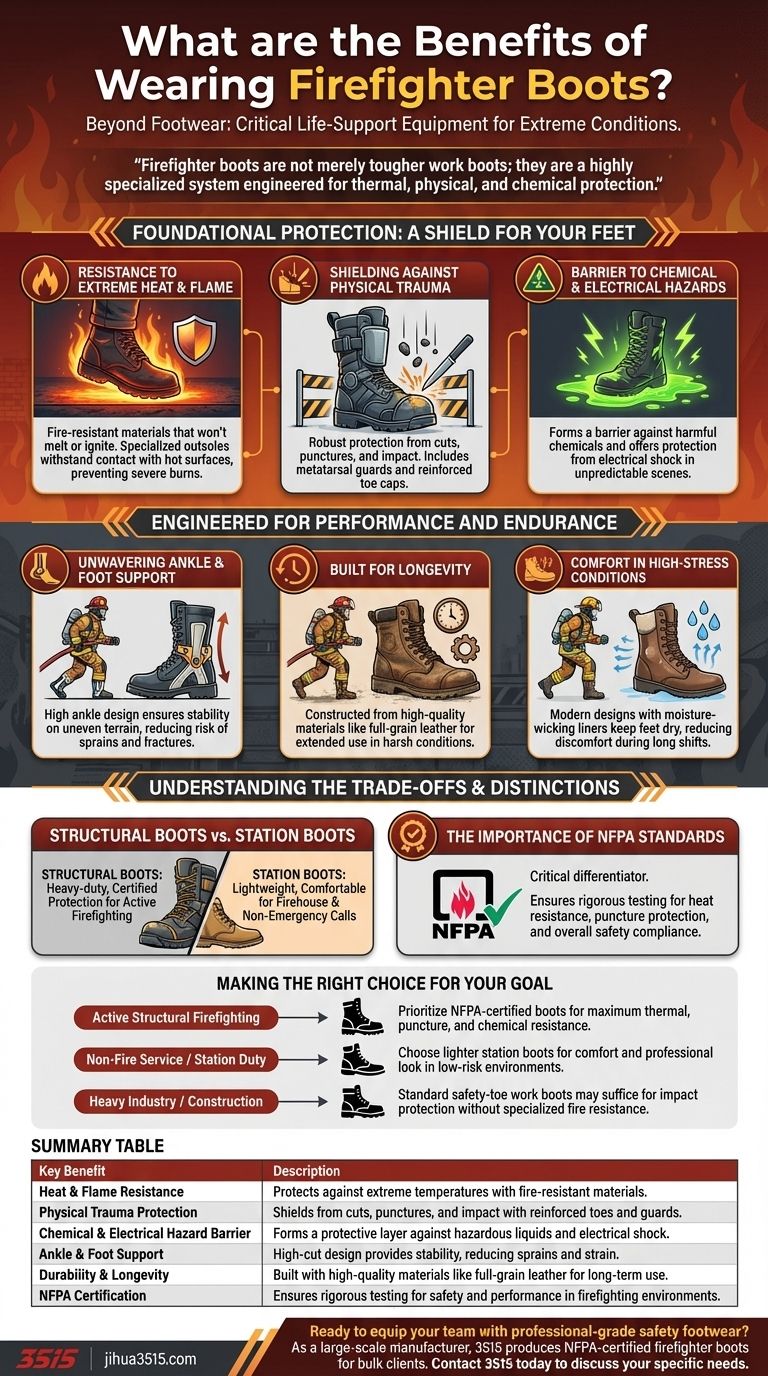 消防士用ブーツを履くメリットは何ですか？極限状態における必須の保護機能 ビジュアルガイド
