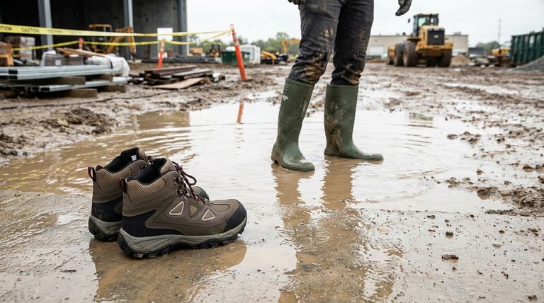 PVC 工作靴的高度如何影响防护效果?选择适合您工作的靴子指南