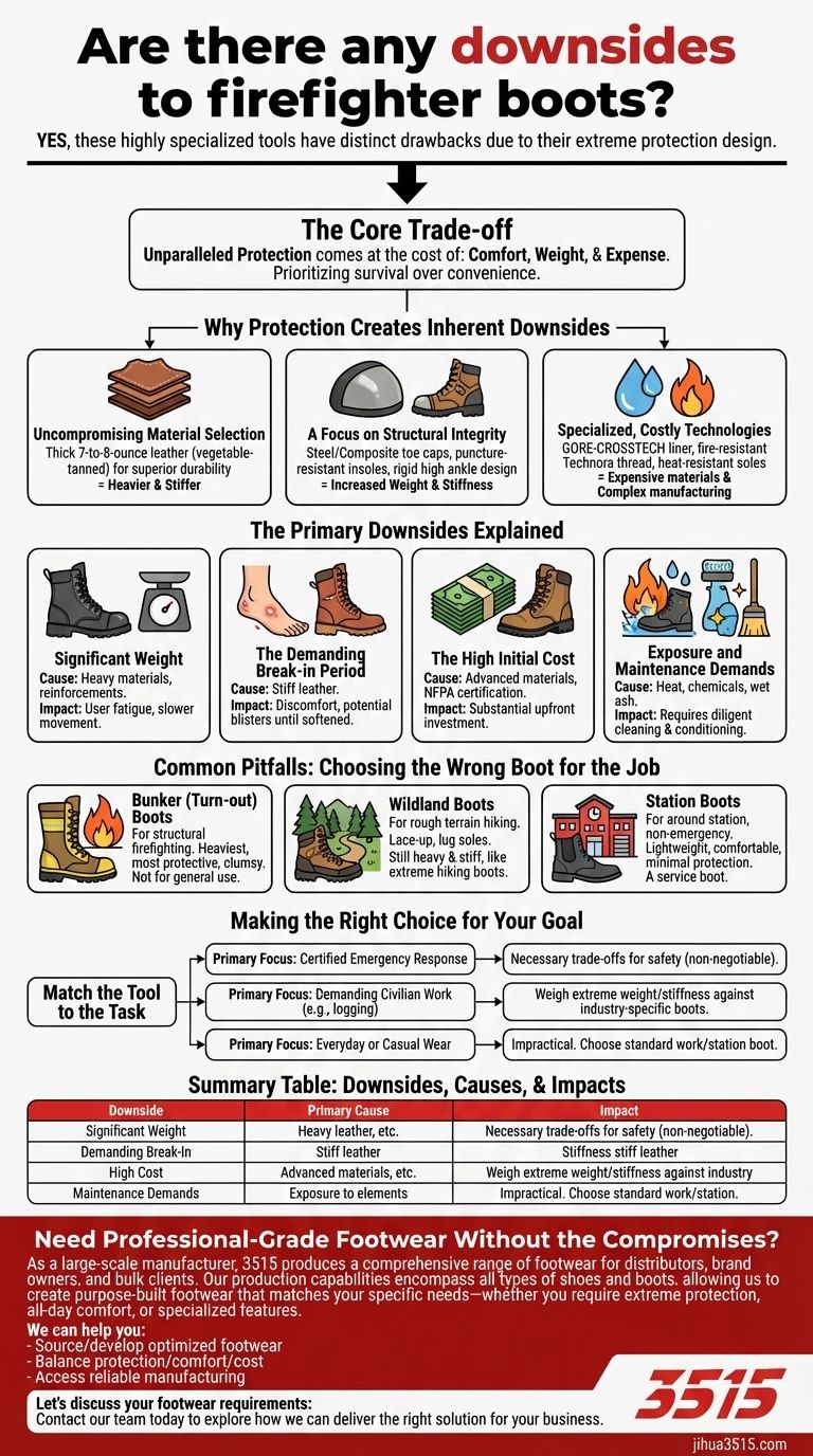 Ci sono degli svantaggi negli stivali da vigile del fuoco? I compromessi della protezione definitiva Guida Visiva