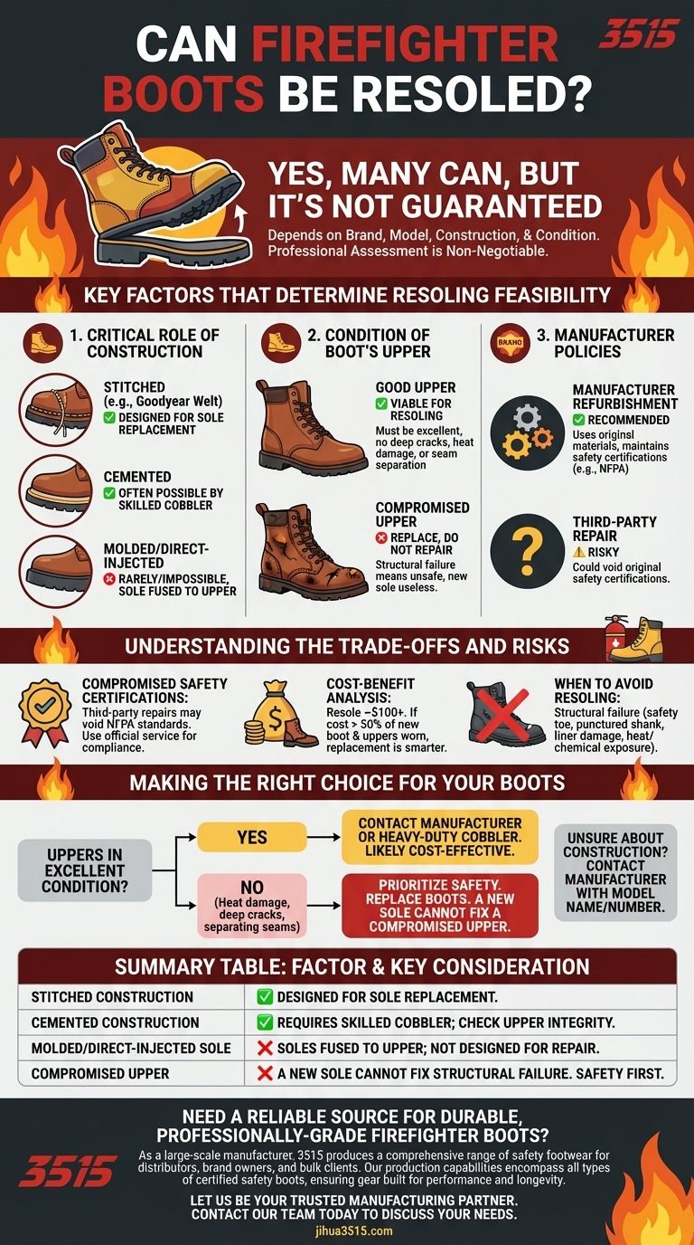 هل يمكن إعادة تسوية أحذية رجال الإطفاء؟ دليل للإصلاح الآمن والفعال من حيث التكلفة دليل مرئي
