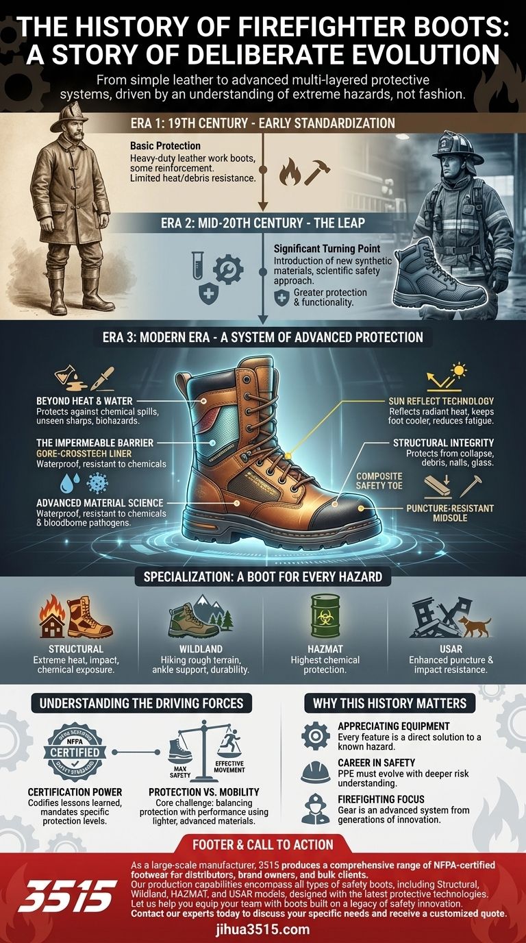 Was ist die Geschichte von Feuerwehrstiefeln? Von Leder zu fortschrittlichen Schutzsystemen Visuelle Anleitung