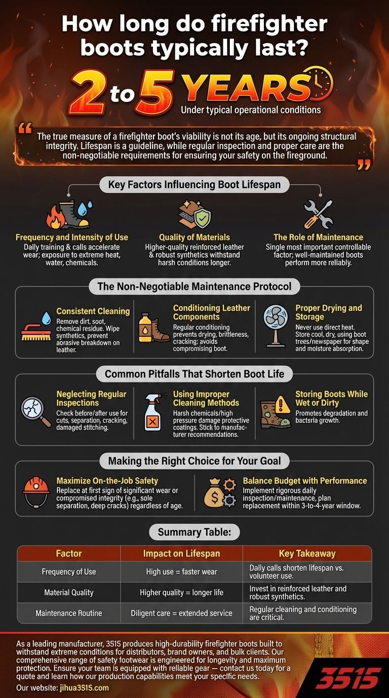 كم تدوم أحذية رجال الإطفاء عادة؟ إطالة عمرها الافتراضي لضمان أقصى درجات السلامة دليل مرئي