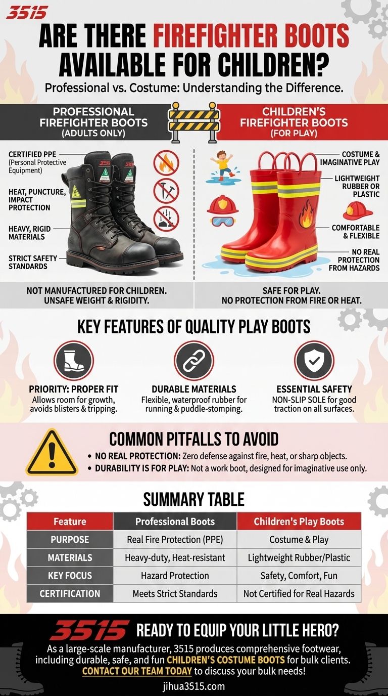 Existe-t-il des bottes de pompier pour enfants ? Découvrez les bottes de déguisement sûres et amusantes Guide Visuel