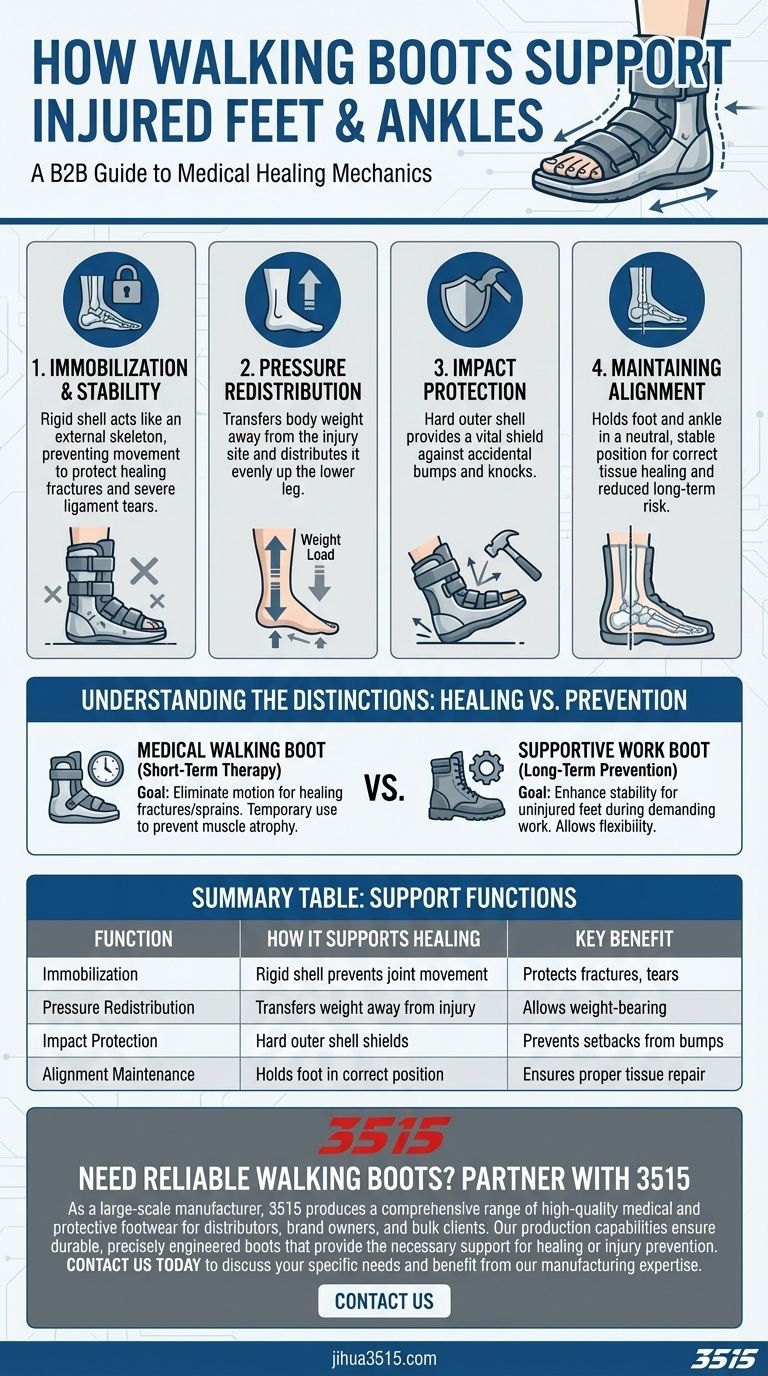 Comment les bottes de marche soutiennent-elles les pieds et les chevilles blessés ? Mécanique essentielle pour une récupération sûre Guide Visuel