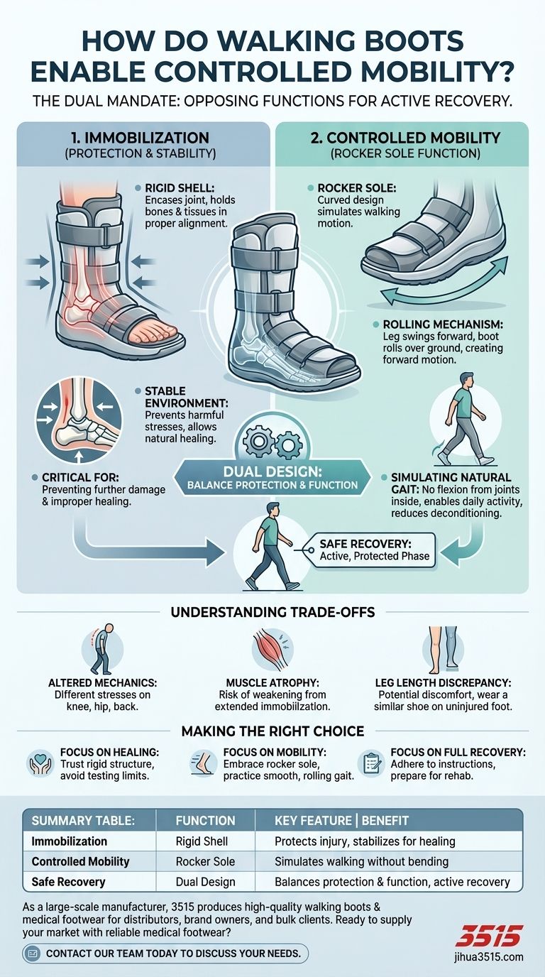 How do walking boots enable controlled mobility? A Guide to Protected Healing and Safe Movement Visual Guide