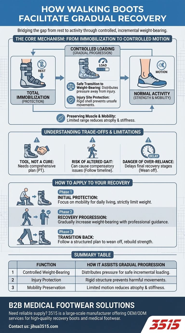 步行靴如何在康复期间逐步恢复中提供帮助？安全愈合指南 图解指南
