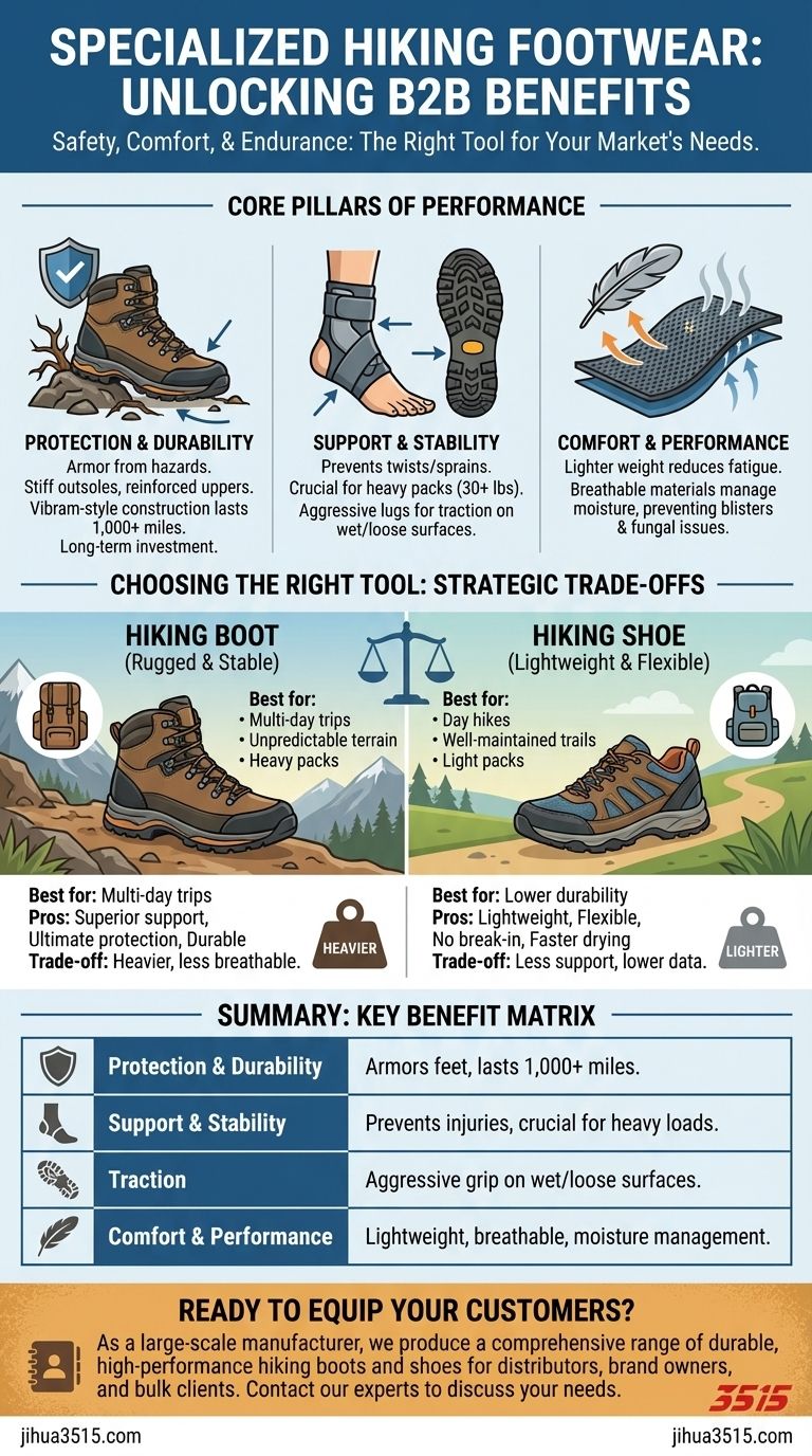 ¿Cuáles son los principales beneficios de invertir en calzado especializado para senderismo? Mejora la seguridad, la comodidad y el rendimiento. Guía Visual