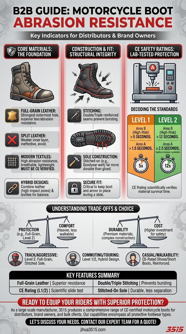 Cosa cercare negli stivali da moto per quanto riguarda la resistenza all'abrasione? Caratteristiche chiave per la massima protezione in caso di scivolata Guida Visiva