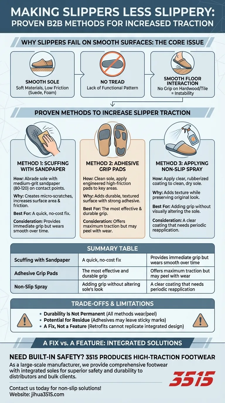 Quelles méthodes peuvent être utilisées pour rendre les chaussons moins glissants ? Solutions rapides pour des pas plus sûrs Guide Visuel