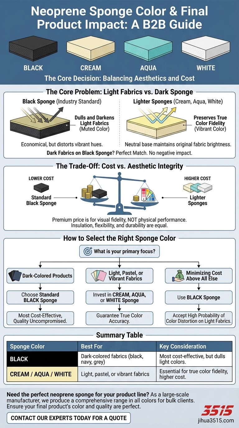 ما هي الألوان المتوفرة للإسفنج النيوبرين، وكيف تؤثر على المنتج النهائي؟ ضمان دقة الألوان المثالية دليل مرئي