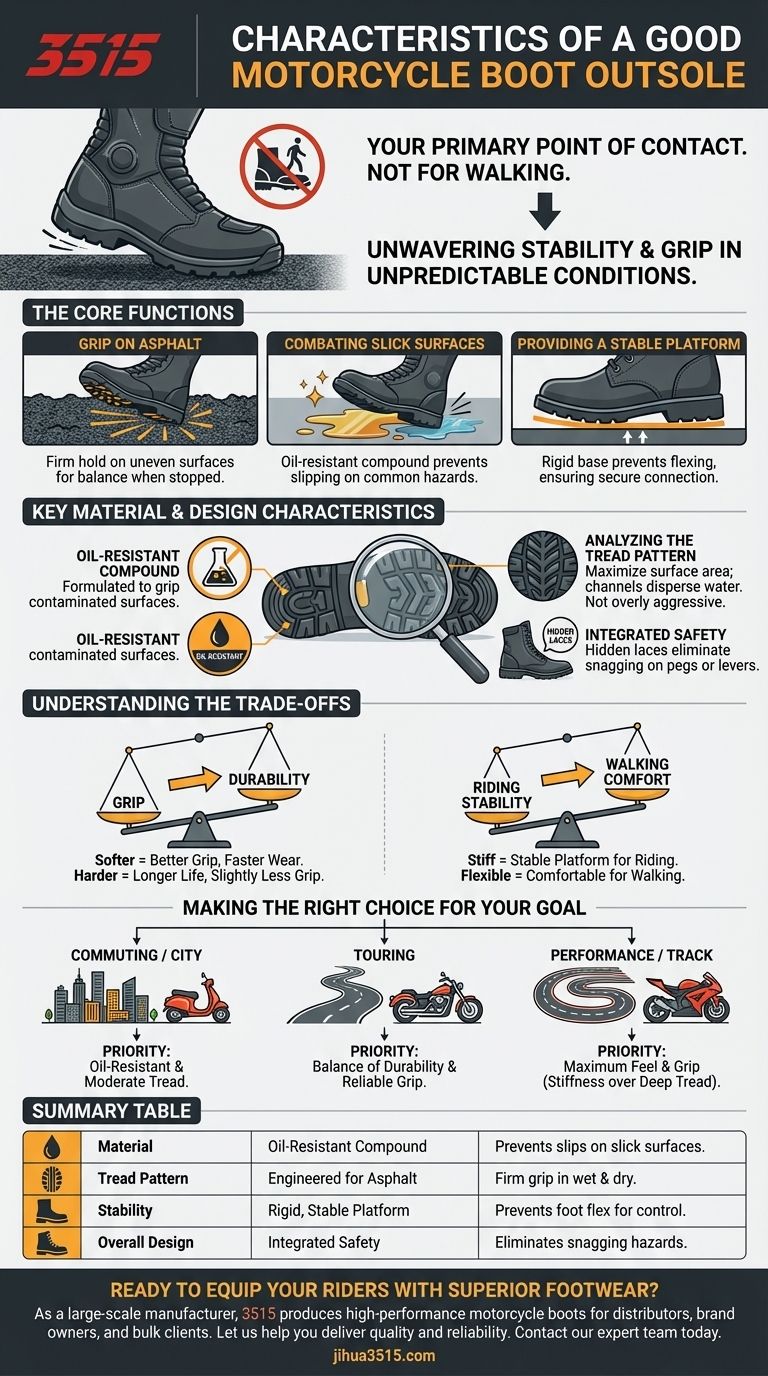 摩托车靴外底的特点是什么？解锁终极骑行稳定性的秘密 图解指南