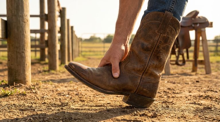 Как правильно подобрать ковбойские сапоги? Освойте плотный подъем и скольжение пятки для идеальной посадки
