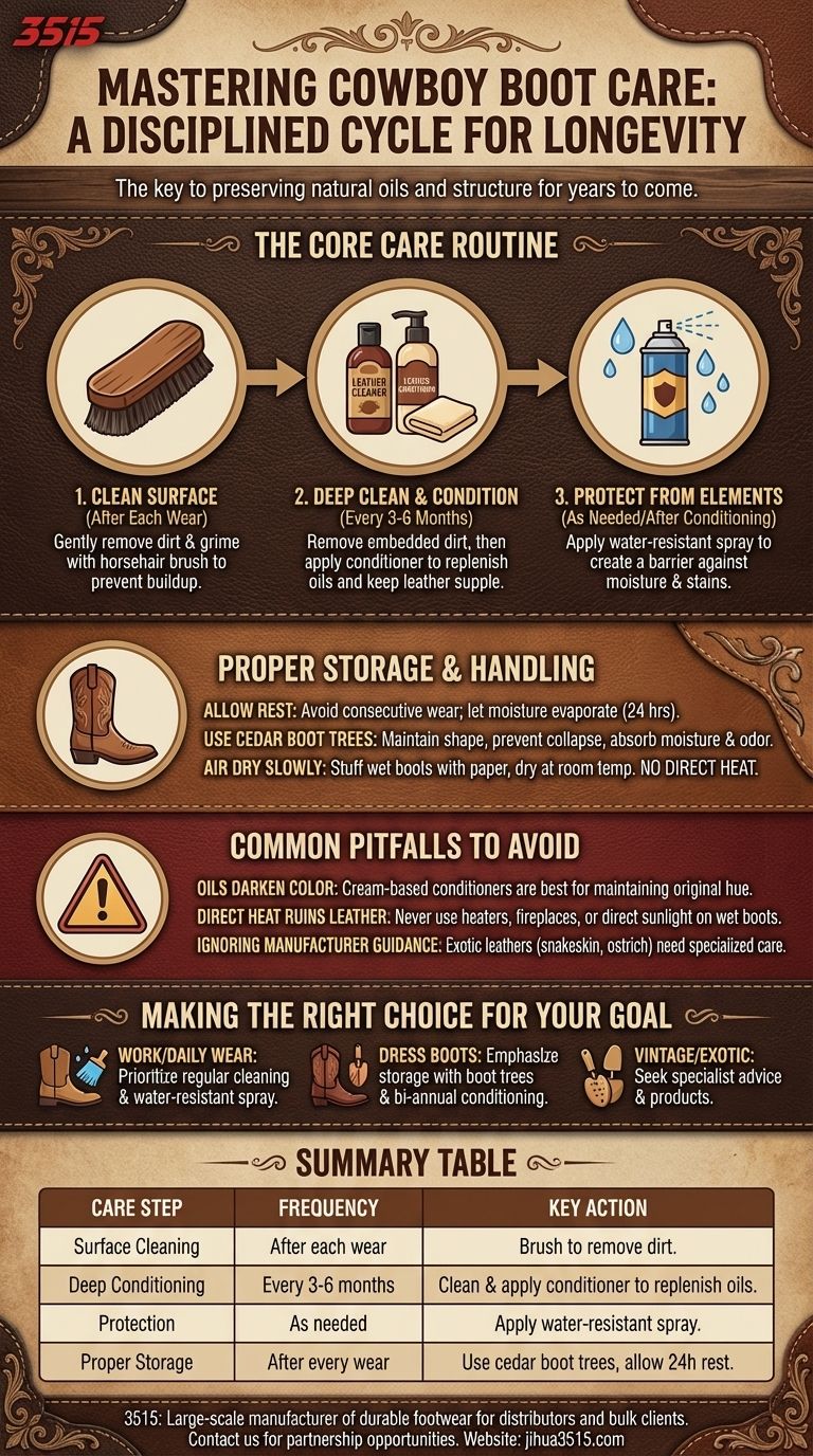牛仔靴应该如何保养？一份完整的保养指南 图解指南