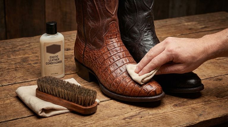 È possibile utilizzare gli stessi passaggi di pulizia per gli stivali da cowboy in pelle esotica? Consigli essenziali per la cura per evitare danni