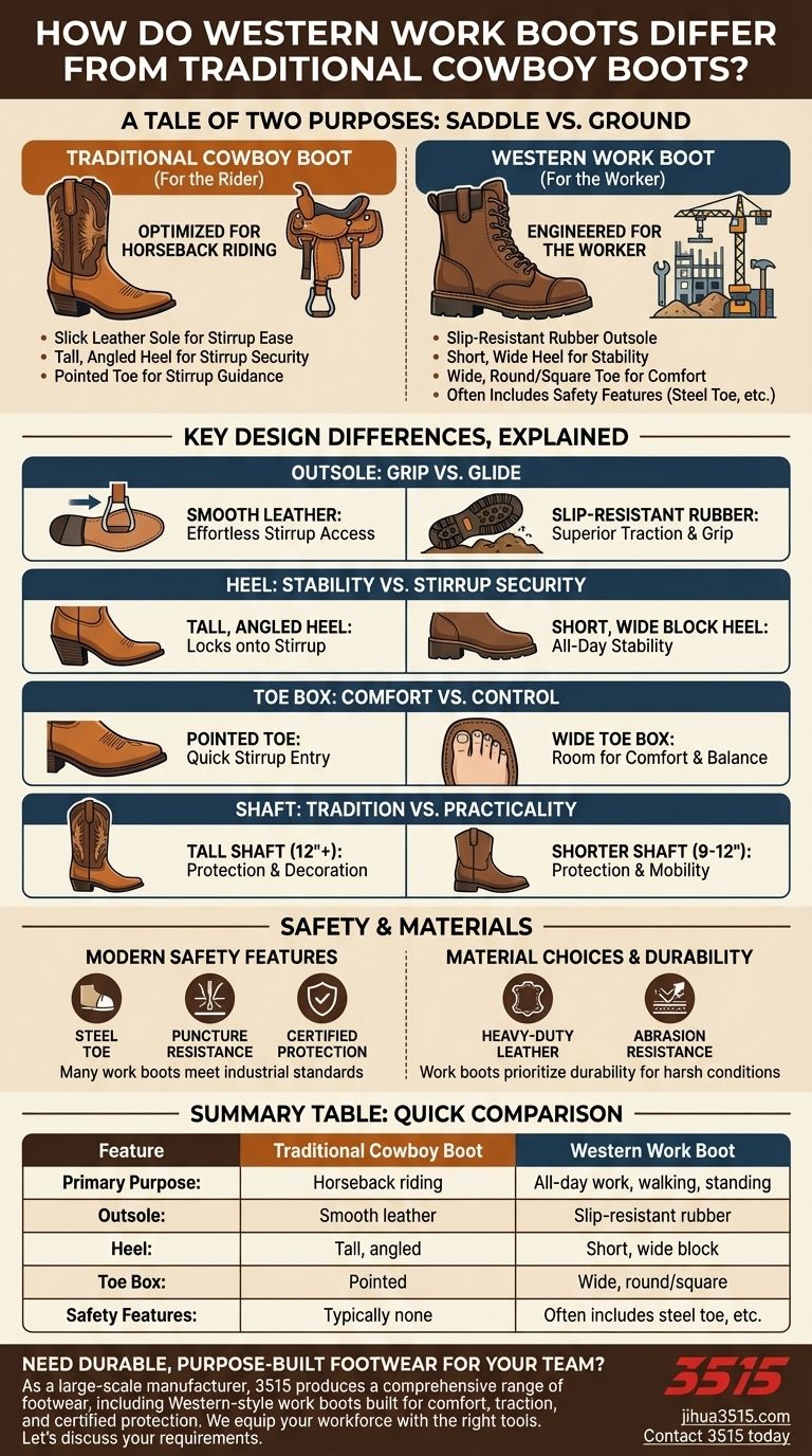 Чем рабочие ботинки отличаются от других западных ботинок? Руководство по выбору подходящей обуви для вашей работы Визуальное руководство