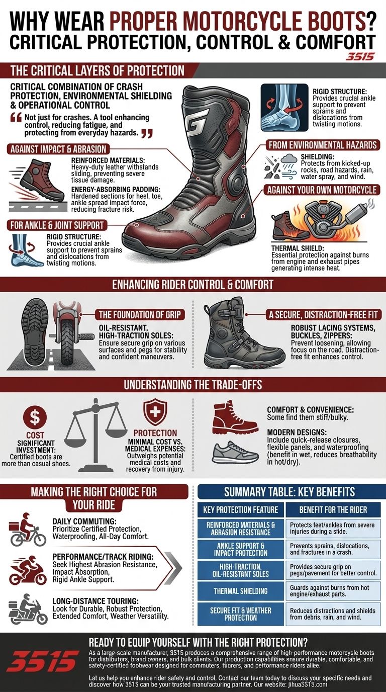 Perché è importante indossare stivali adeguati quando si guida una motocicletta? Protezione Essenziale per Ogni Motociclista Guida Visiva