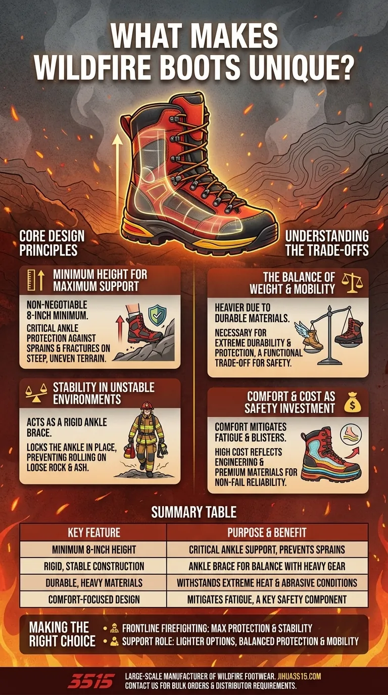 Qu'est-ce qui rend les bottes de lutte contre les incendies de forêt uniques ? Une analyse approfondie de l'équipement essentiel de sécurité sur la ligne de feu. Guide Visuel