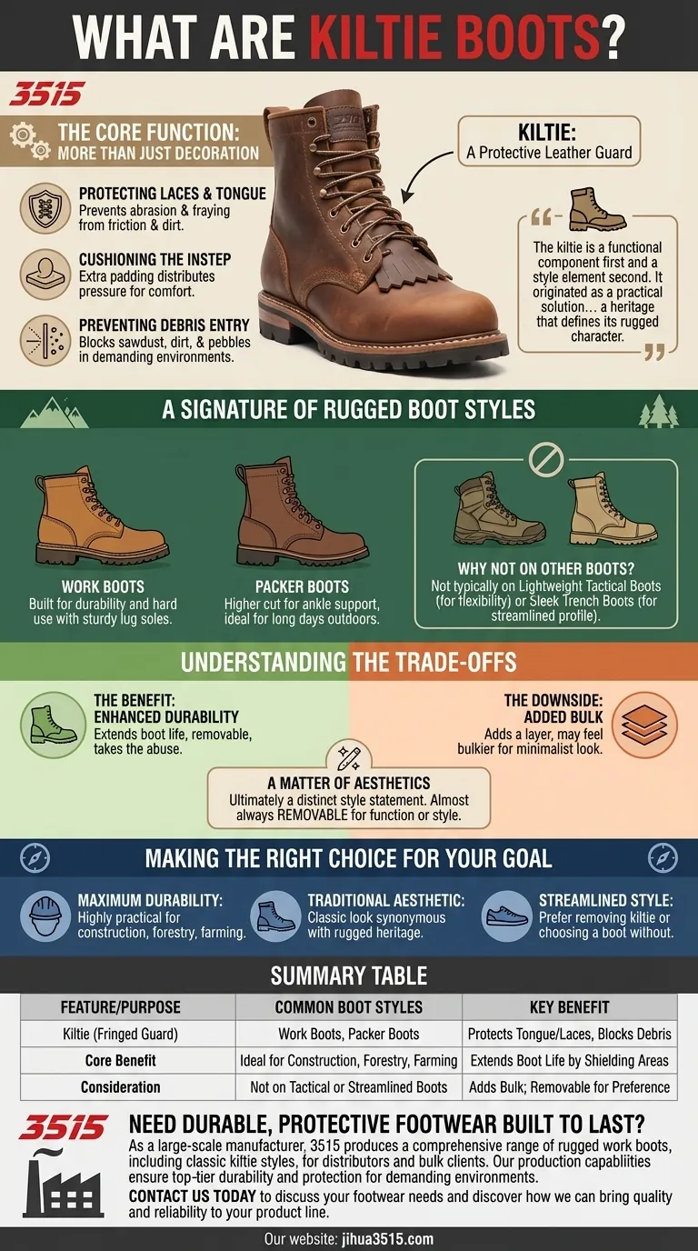O que são botas kiltie? Um guia para estilo robusto e máxima durabilidade Guia Visual