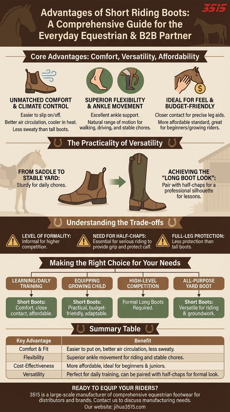 短骑马靴的优点是什么？解锁无与伦比的舒适度与多功能性 图解指南