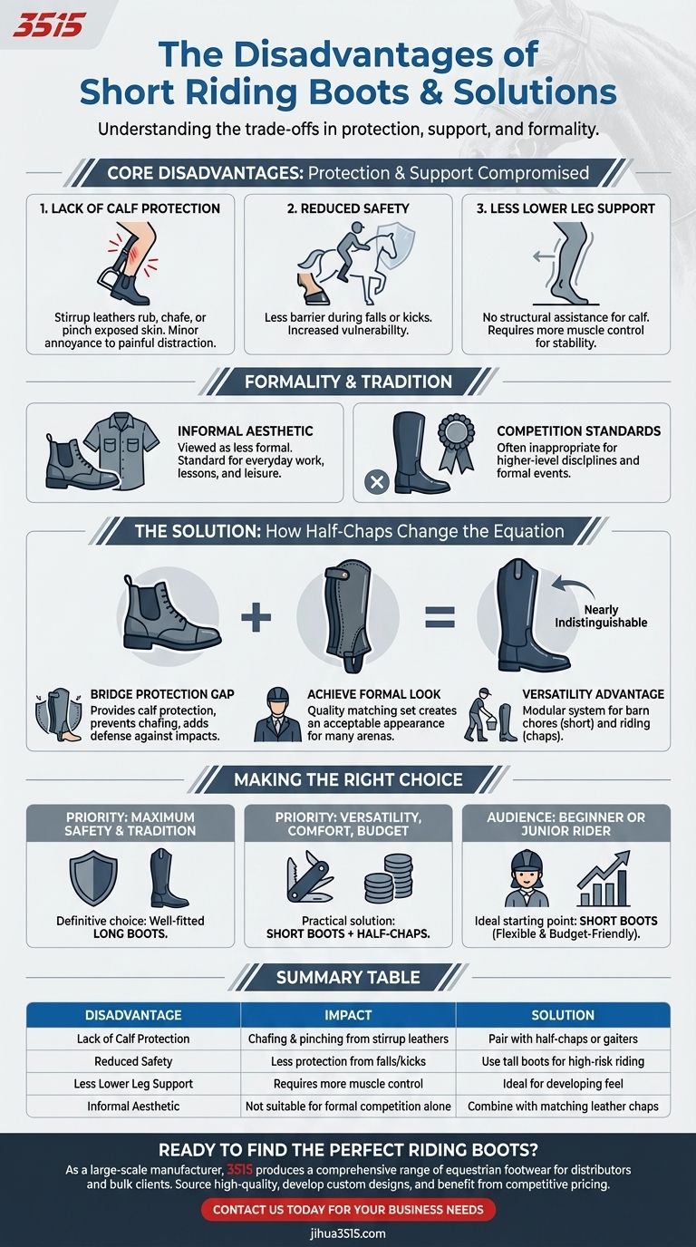 Quais são as desvantagens das botas de equitação curtas? Compreendendo os compromissos para os cavaleiros Guia Visual