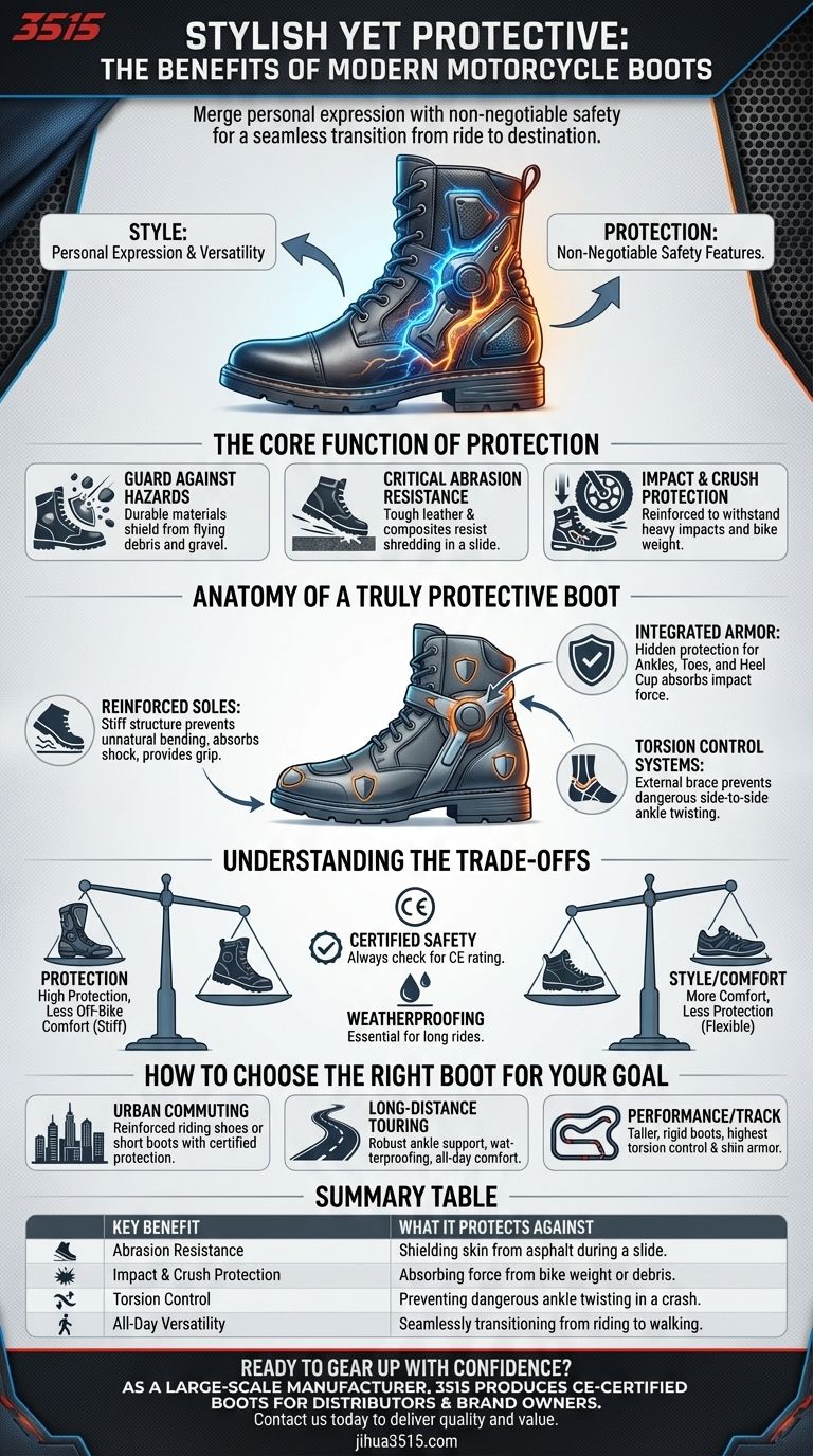 ¿Cuáles son los beneficios de elegir botas de motocicleta elegantes pero protectoras? Conduce seguro sin sacrificar el estilo Guía Visual