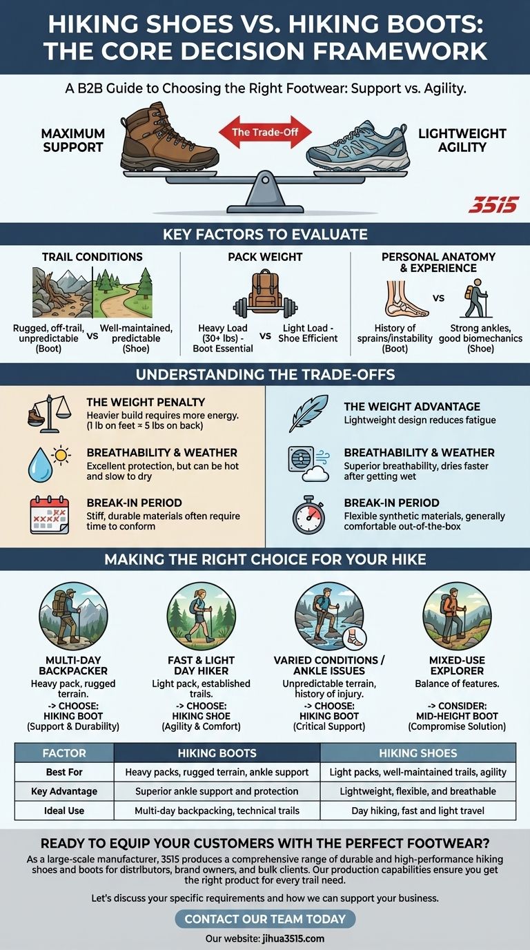 选择徒步鞋还是徒步靴时应考虑哪些因素？ 适合越野的鞋履指南 图解指南