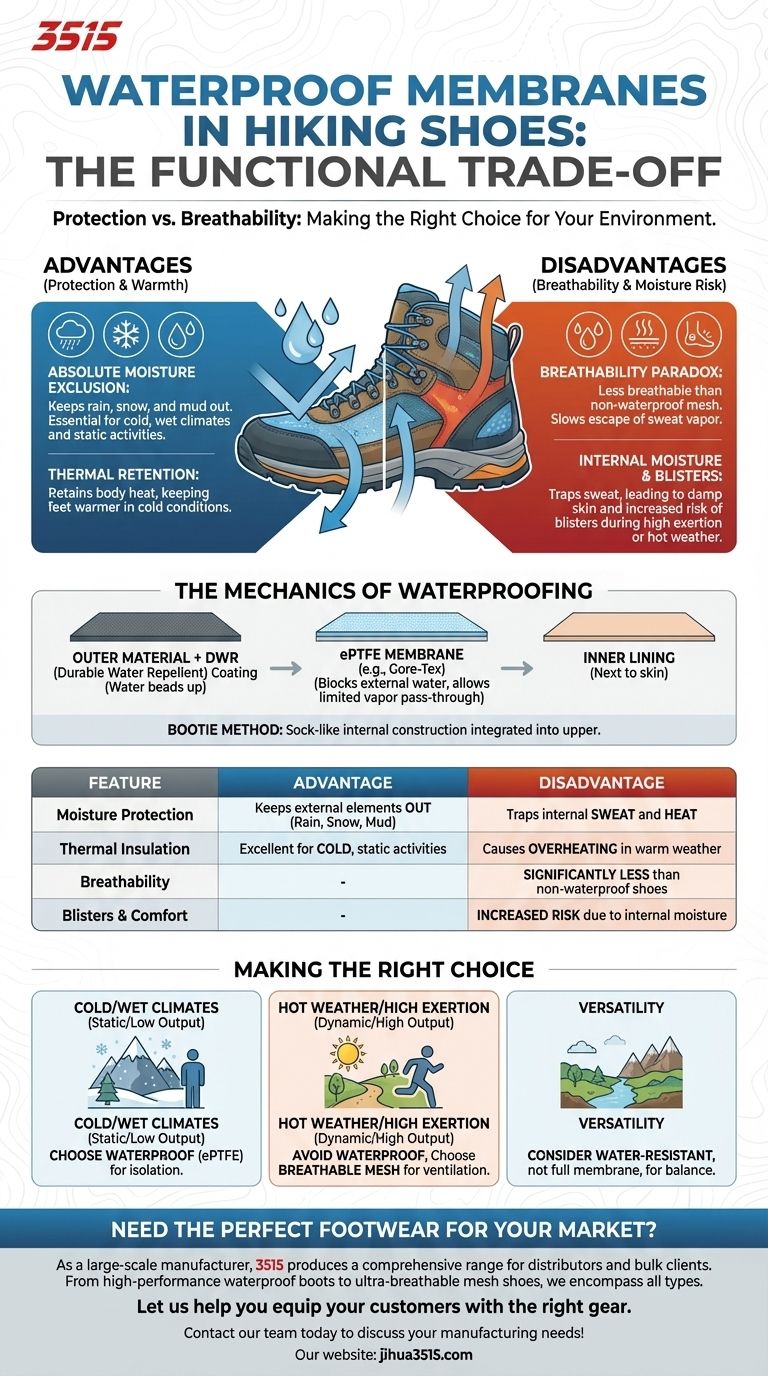Was sind die Vor- und Nachteile von wasserdichten Membranen in Wanderschuhen? Ein Leitfaden zur richtigen Wahl Visuelle Anleitung