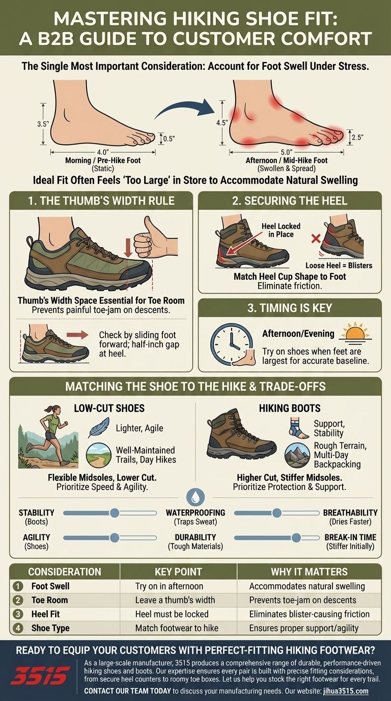 Quelles sont les considérations importantes pour l'ajustement des chaussures de randonnée ? Obtenez un confort toute la journée sur le sentier. Guide Visuel