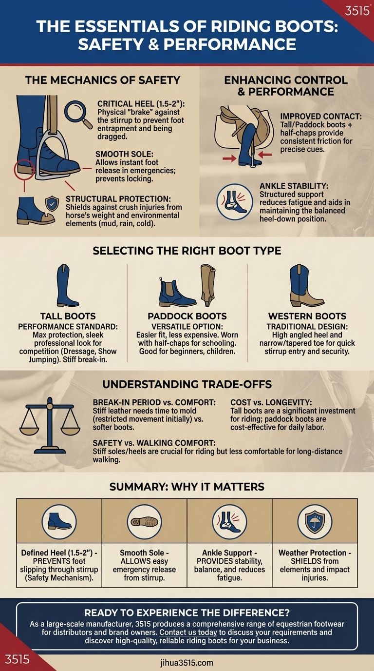 馬に乗る際にライディングブーツを着用することが不可欠なのはなぜですか？ サドルでの安全とコントロールを確保する ビジュアルガイド